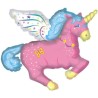 Globos de foil de 47" Unicornio