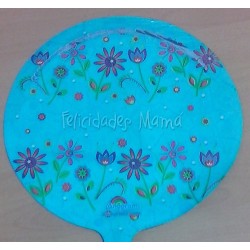 Globos de foil Mini de 9" (23Cm) Felicidades Mama Flores