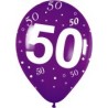 Globos R-12 (30Cm) Número 50 Surtidos