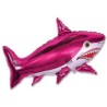 Globos de foil supershape de 75cm x 105cm  Tiburón Fucsia