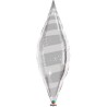 Globos de foil TAPER SWIRL 38" Plata Qualatex