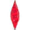 Globos de foil TAPER SWIRL 38" Rojo Ruby Qualatex