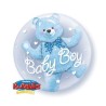 Globos de foil de 24" Bubbles doble Oso Azul