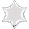 Globos de foil Estrella 6 Puntas de 22" (56Cm) Plata qualatex