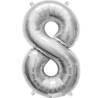Globos de Foil de 16" (41cm) Numero "8"
