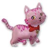 Globos de foil Minishape de 33cm x 33cm Gato Fucsia