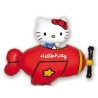 Globos de foil Mini de 14" X 12" Kitty Avioneta Roja