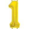 Globos de Foil de 16" (41cm) Numero "1" Oro