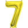 Globos de Foil de 16" (41cm) Numero "7" Oro