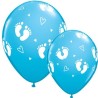 Globos de 11" Pisaditas Azul Qualatex