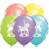 Globos de 11" Surtido Carrusel Qualatex