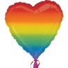 Globos de foil de 18" (45Cm) Corazon Arcoiris