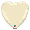 Globos de foil Corazones de 18" Perlado MARFIL
