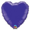 Globos de foil Corazones de 18" PURPURA