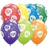 Globos de 11" Esqueletos Azucarados Qualatex