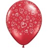 Globos de 11" Corazones Swirl Qualatex