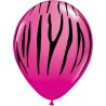 Globos de 11"  Rayas Cebra Qualatex