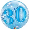 Globos foil de 22" Bubbles 30 Azul Starbust
