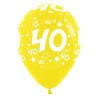 Globos R-12 (30Cm) Número 40 Surtidos