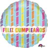 Globos de foil 17" (43Cm)  Feliz Cumpleaños Chevron