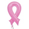Globos de foil supershape de 36" x 20" Lazo Rosa