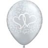 Globos de 11" Corazones Entrelazados Qualatex
