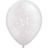 Globos de 11" Mariposas Blanco Perlado