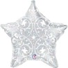 Globos Foil Estrella 21" (53Cm) Filigrana Plata Holografica