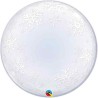 Globos foil de 24" Bubbles Copos De Nieve