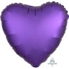 Globos de foil Corazones 18" Satin Morado