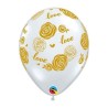 Globos de 11" Amor Y Rosas Qualatex