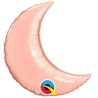 Globos de foil luna creciente 35" Rosa Dorado