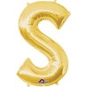 Globos Foil de 35" (88cm) Letra S Oro Anagram