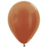 Globos redondos de 12" Metal Cobre