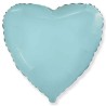 Globos Foil Corazones 32" (81Cm) Baby Pastel Azul