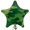 Globos de foil Estrellas 18" Camuflaje