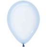 Globos redondos 5" Cristal Pastel Azul