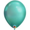 Globos Latex 7" Chrome Verde Qualatex