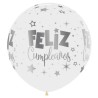 Globos R24 (61Cm) Feliz Cumpleaños Tinta Metal
