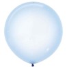 Globos Látex 24" (61Cm) Cristal Pastel Azul
