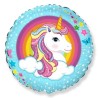 Globos de Foil Redondos 18" (46Cm) Unicornio