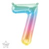 Globos Foil 16" (41cm) Numero "7" Multicolor
