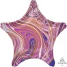 Globos Foil 19" Estrella Marblez Morado