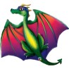 Globos Foil de 45" (114Cm) Dragon Mitico