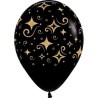 Globos R-12 Diamantes Glitter Dorado