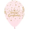Globos R-12 Feliz Cumple Coronas Glitter