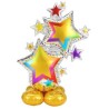 Globos Foil 59" (149Cm) Estrellas Colores Airloonz