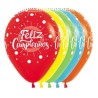Globos R-12 Feliz Cumple Multicolor