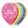Globos R-12 Feliz Cumple Gorritos