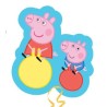 Globos Foil supershape 21" X 19" Peppa Pig Saltos